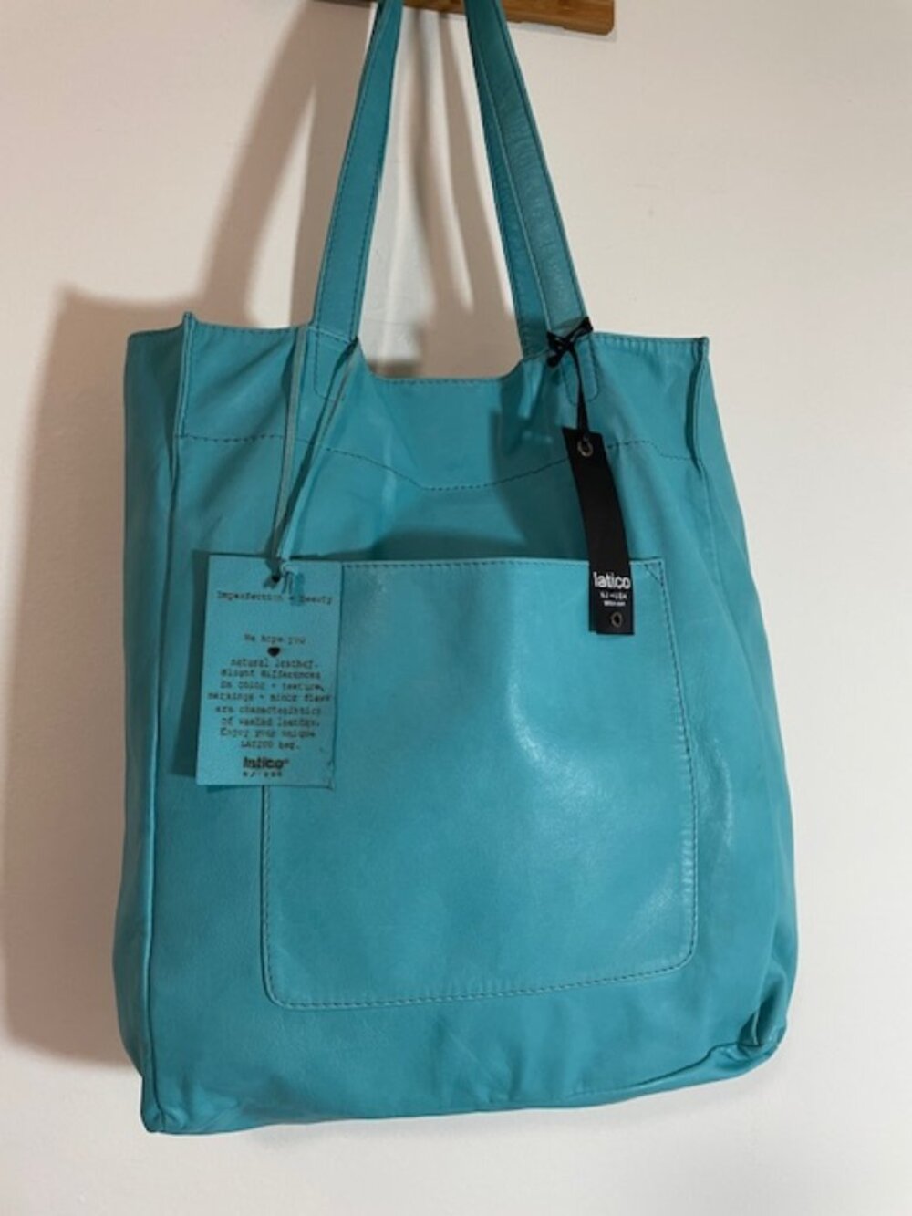 Latico Leathers Margie Tote~Turquoise Brand NEW